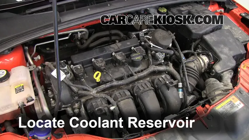 2012 Ford Focus SE 2.0L 4 Cyl. Sedan Coolant (Antifreeze) Add Coolant